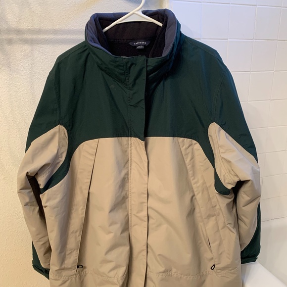 lands end outrigger fleece lined jacket